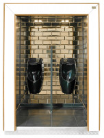 TOI® DeLuxe black Urinal